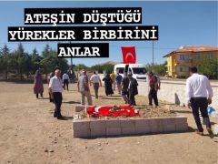 KIRŞEHİR ŞEHİT AİLELERİ ÇİÇEKDAĞI’NDA ŞEHİT AİLESİNİ ZİYARET ETTİ