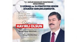 Sağlık Bakanlığımız Tarafından Kırşehir Merkez ve İlçelerine Atama